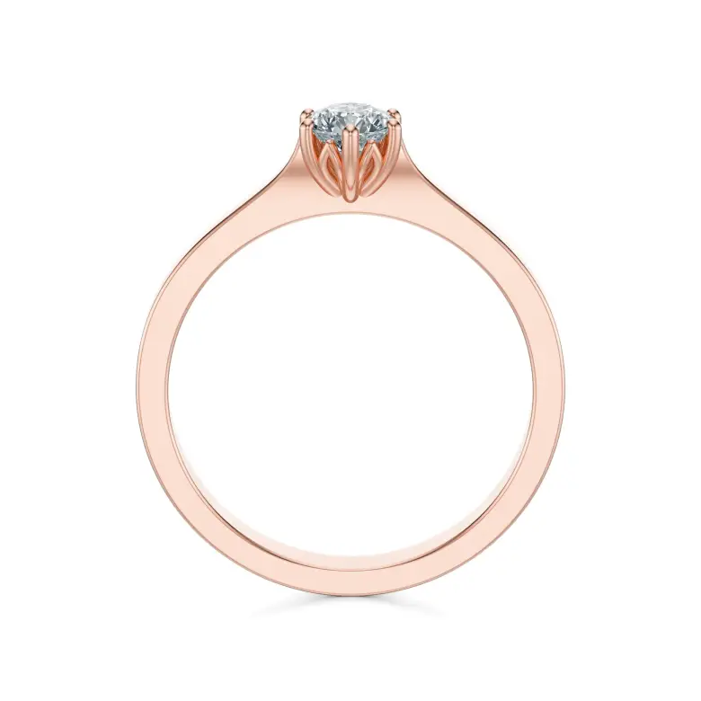 Pierścionek z diamentem różowe złoto AJPZ_097